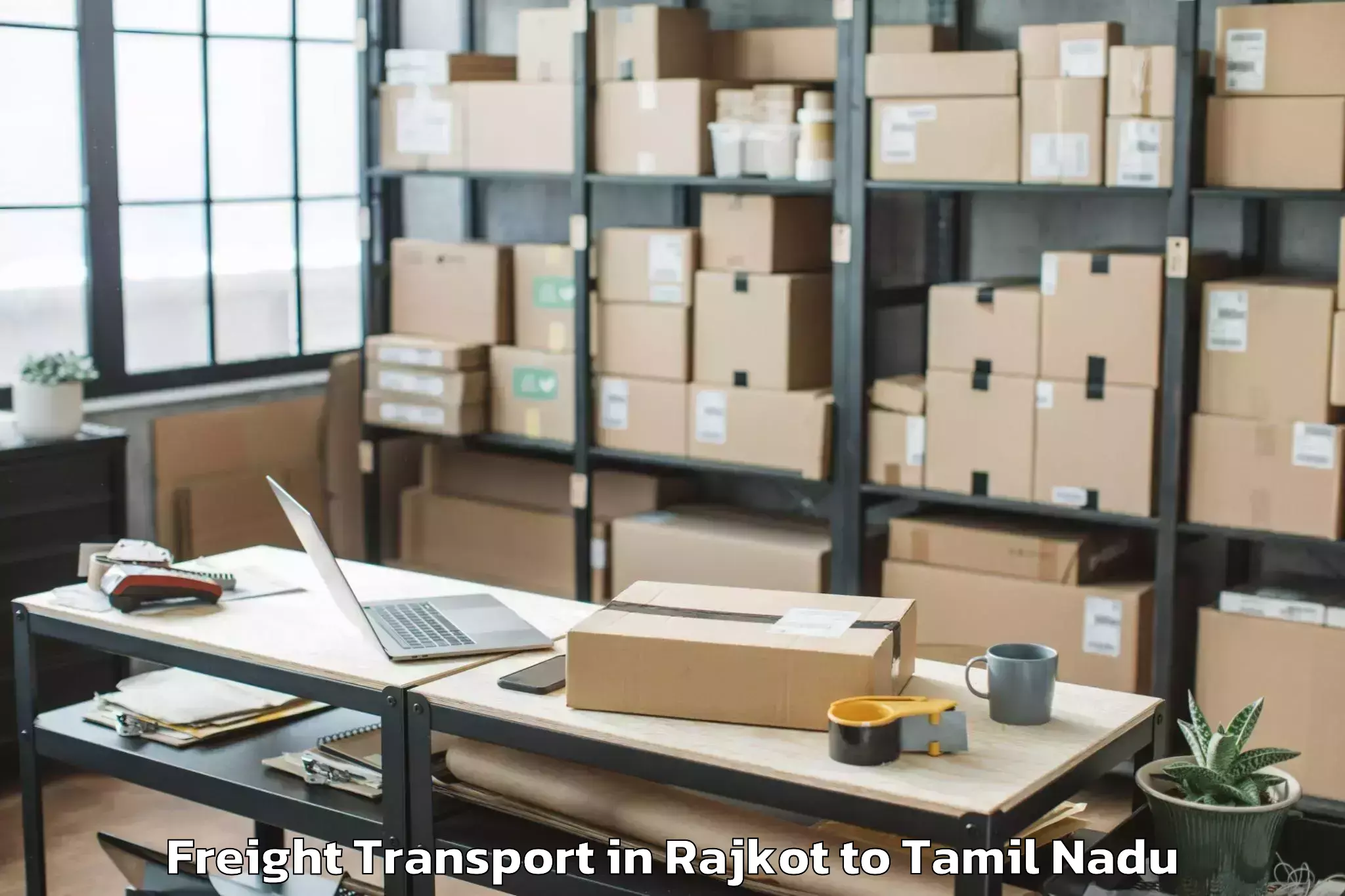 Hassle-Free Rajkot to Virudunagar Freight Transport